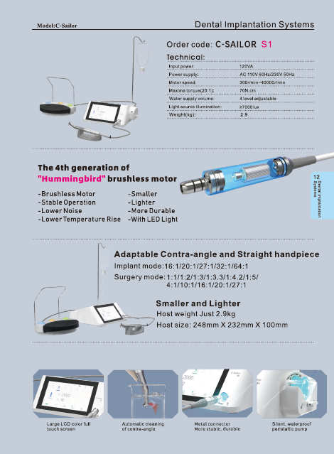 C-SAILOR S1, IMPLANT - PROSTHETIC - SURGICAL MOTOR - Image 3
