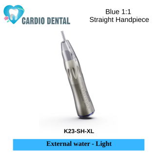 Blue 1:1 Straight Handpiece (External water - Light)