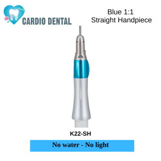 Blue 1:1 Straight Handpiece (No water - No light)