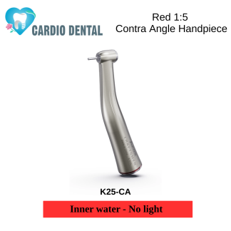 Red 1:5 Contra Angle Handpiece (Inner water - No light)