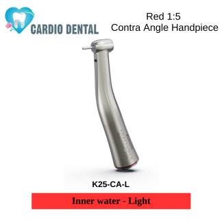 Red 1:5 Contra Angle Handpiece (Inner water - Light)