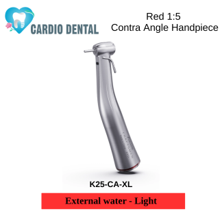 Red 1:5 Contra Angle Handpiece (External water - Light)